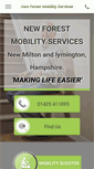 Mobile Screenshot of newforestmobilityservices.com