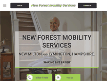 Tablet Screenshot of newforestmobilityservices.com